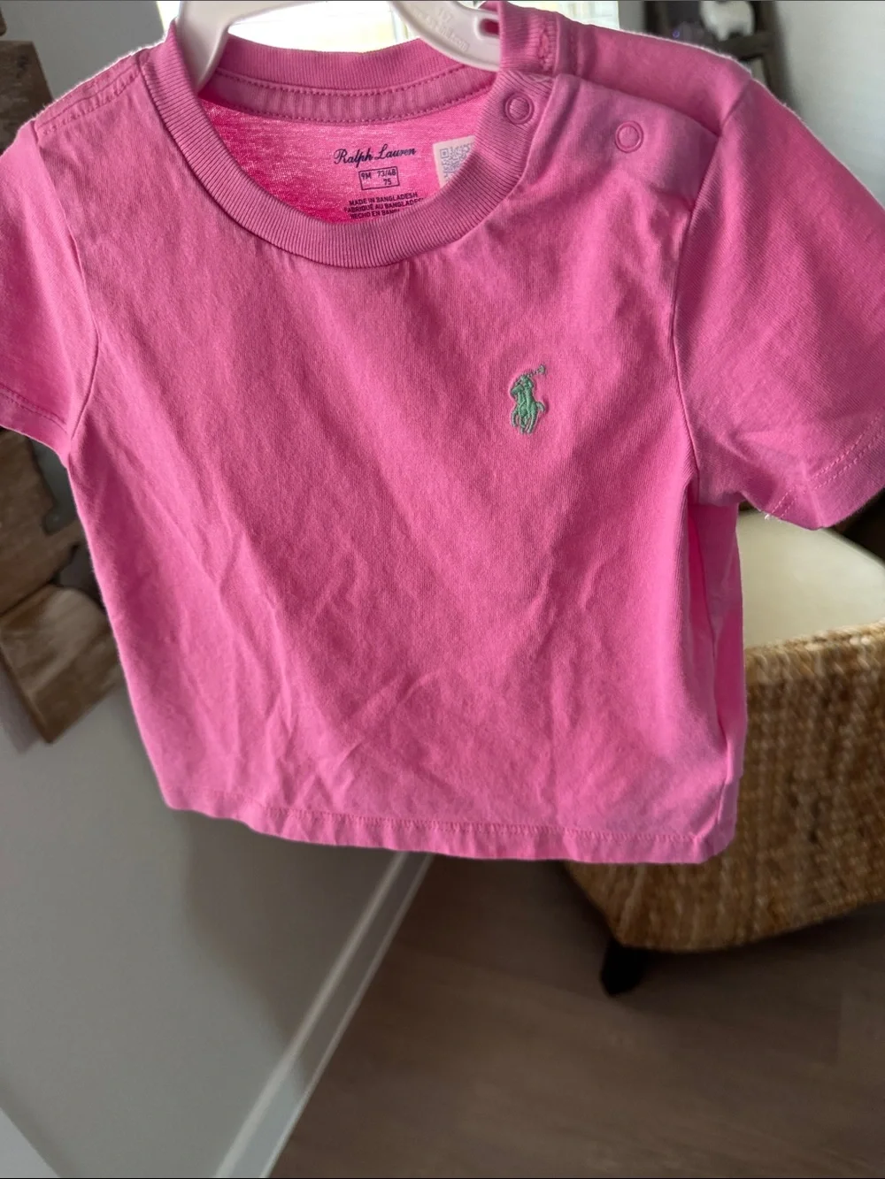 Ralph Lauren Pink Short Sleeve Logo Tee